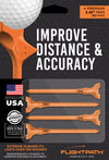 FlightPath Orange Golf Tees Pack of 4