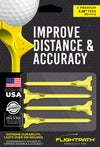 FlightPath Yellow Golf Tees Pack of 4