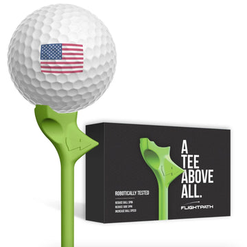 FlightPath Green Golf Tees Pack of 8