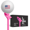 FlightPath Pink Golf Tees Pack of 8