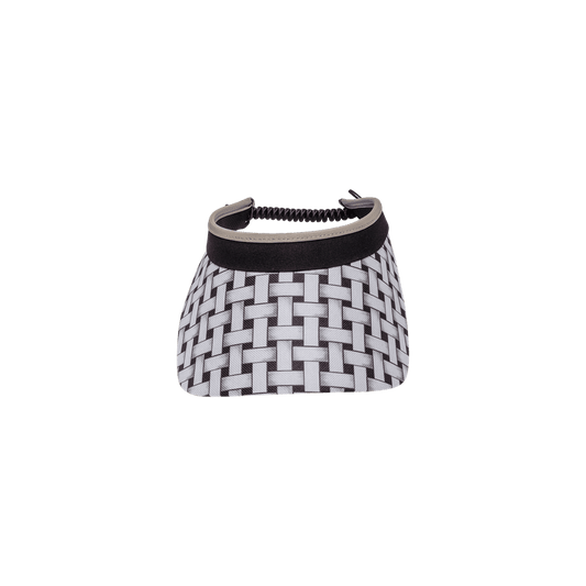 Shadow Weave Print And Solid Coil Visors