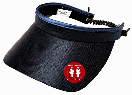 Women's Golf Day Navy Clear Dot Visor