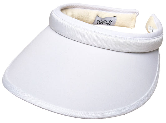 White Slide On Visor