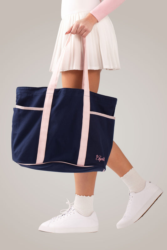 Navy Cotton Tote Bag