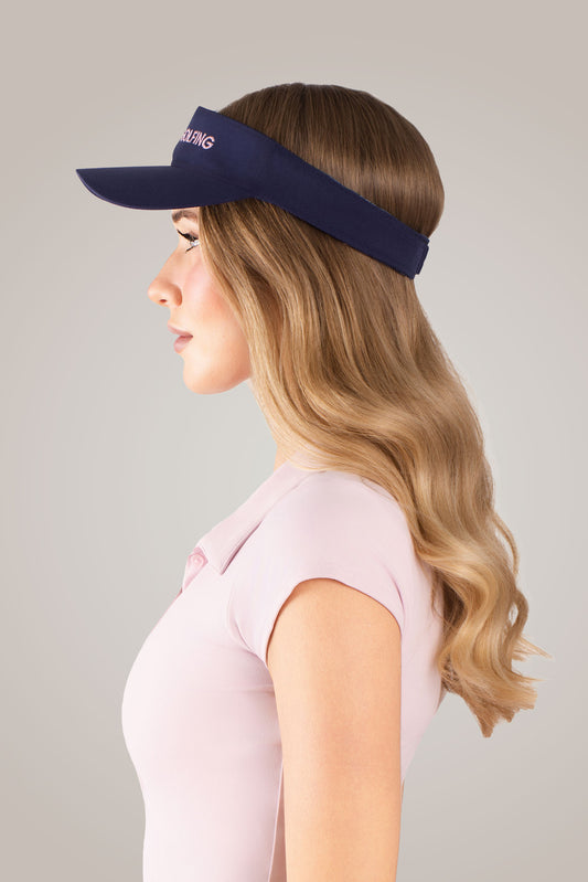 Busy Golfing Sport Visor in Navy