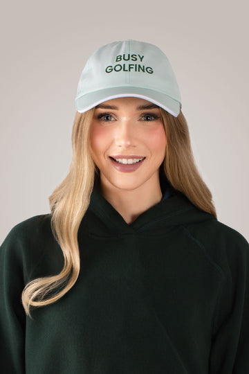 Busy Golfing Ball Cap in Green