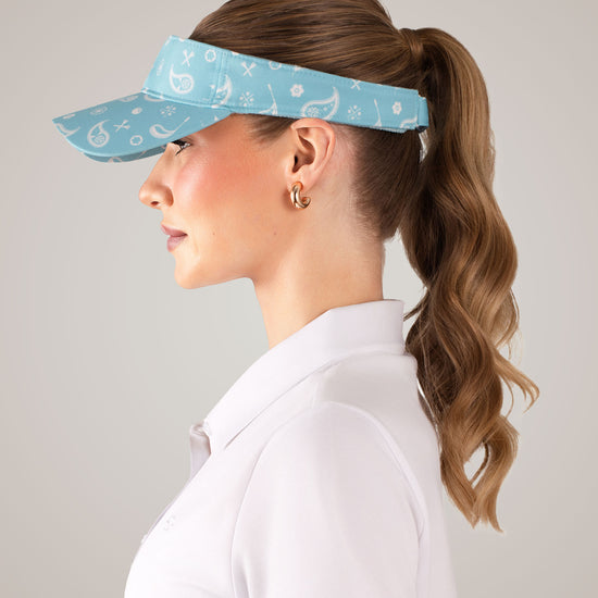 April Viser Aqua Sport Visor - April by Glove It Womens Trendy Golf Headwear ...