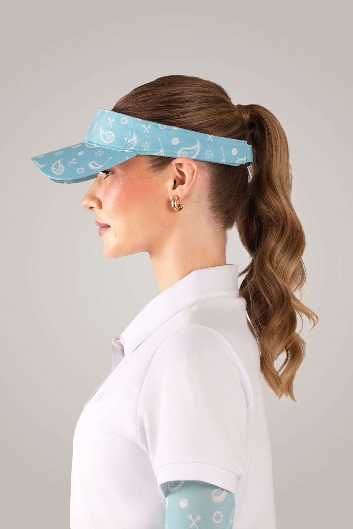 April Viser Aqua Sport Visor - April by Glove It Womens Trendy Golf Headwear ...
