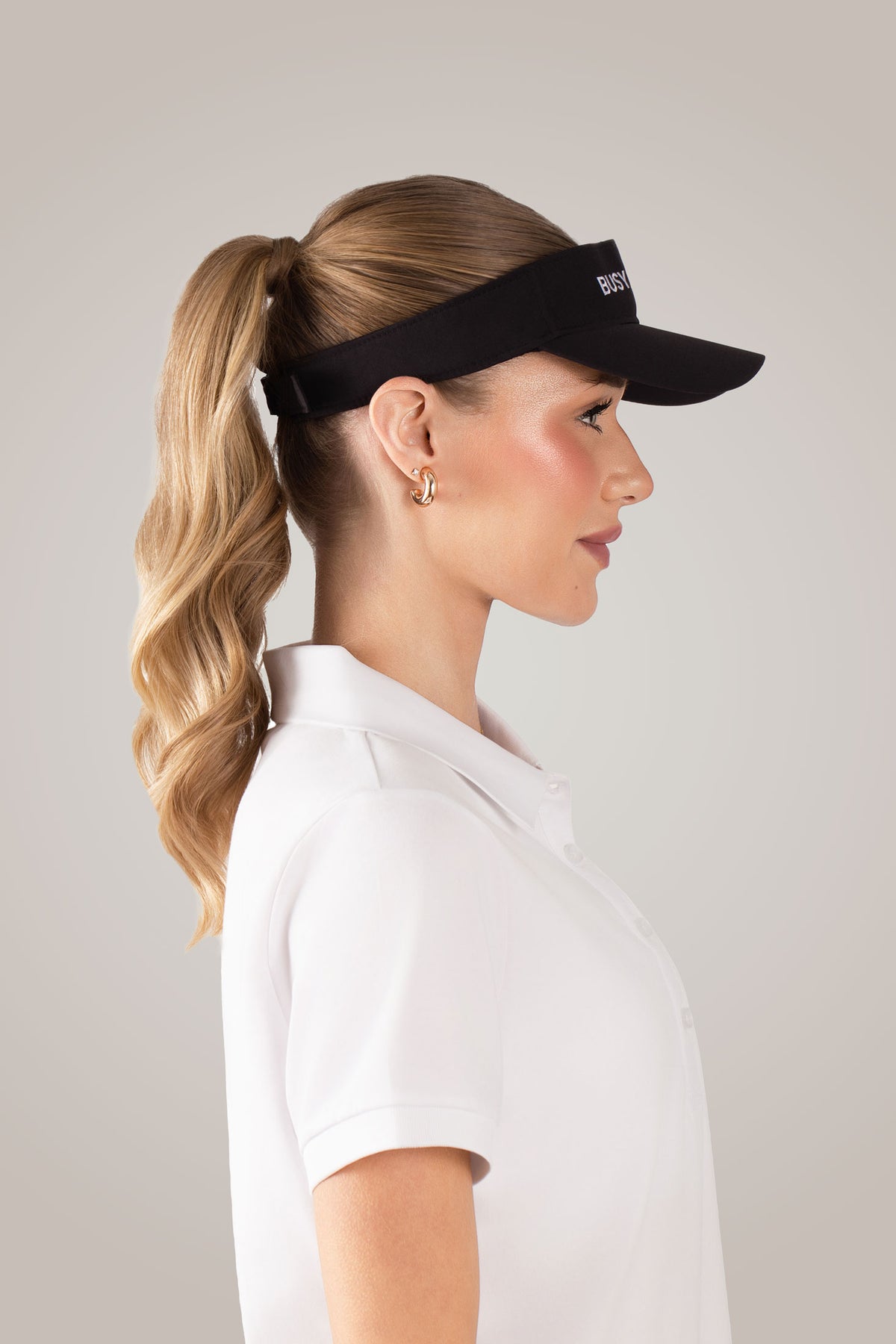 April Viser Black Busy Golfing Sport Visor | April by Glove It
