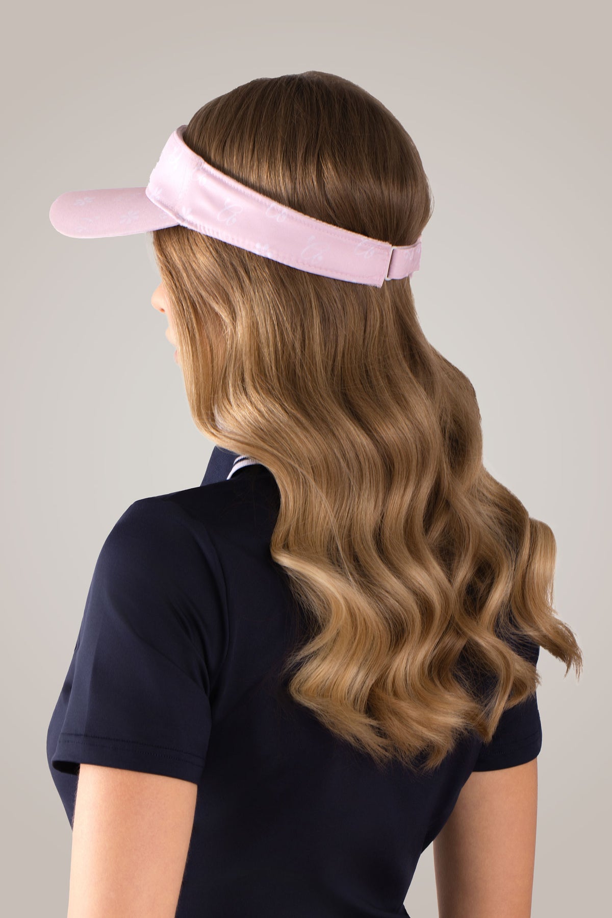 April Viser Pink Flower Womens Golf Sport Visor | April by Glove It