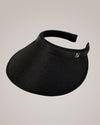 Black Wide Brim Slide On Visor