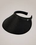 Black Wide Brim Slide On Visor