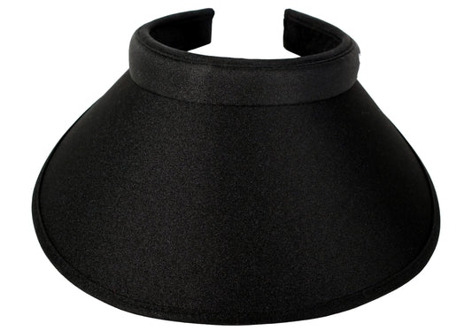 Black April Wide Brim Clip Visor