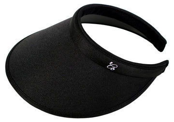 Black April Wide Brim Clip Visor