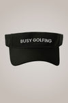 Black Busy Golfing Sport Visor