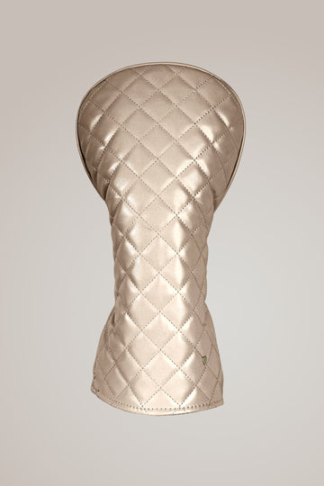 Driver Cover in Quilted Gold