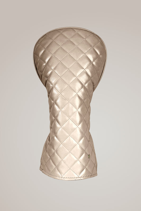 Driver Cover in Quilted Gold