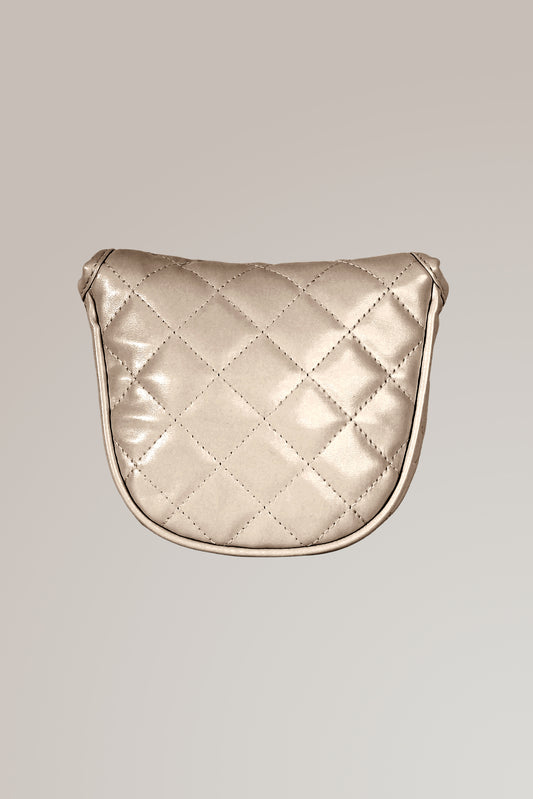 Mallet Putter Cover in Quilted Gold