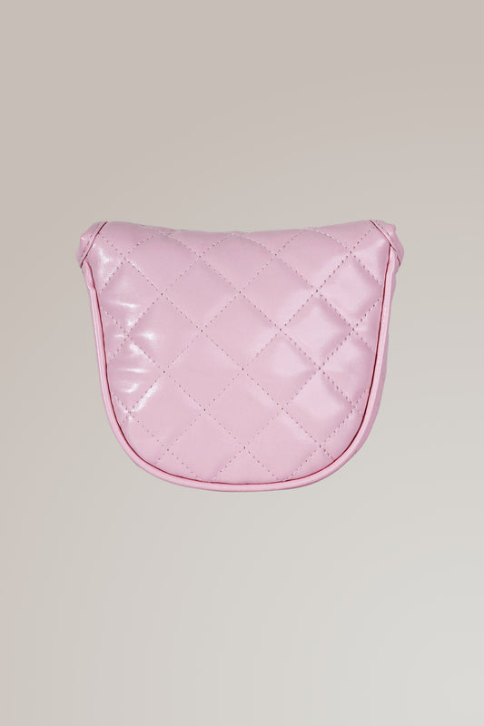 Mallet Putter Cover in Quilted Light Pink