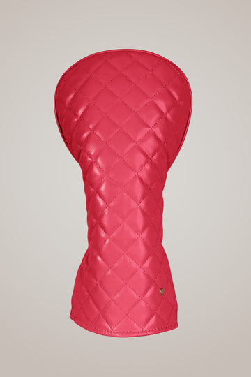 Driver Cover in Quilted Raspberry