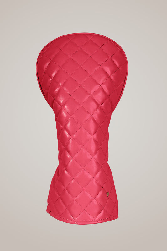Driver Cover in Quilted Raspberry