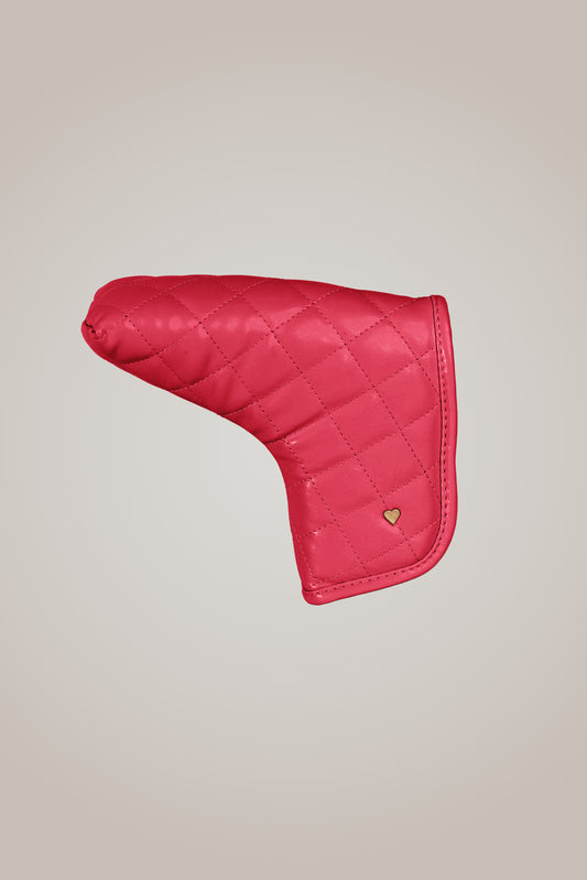 Blade Putter Cover in Quilted Raspberry