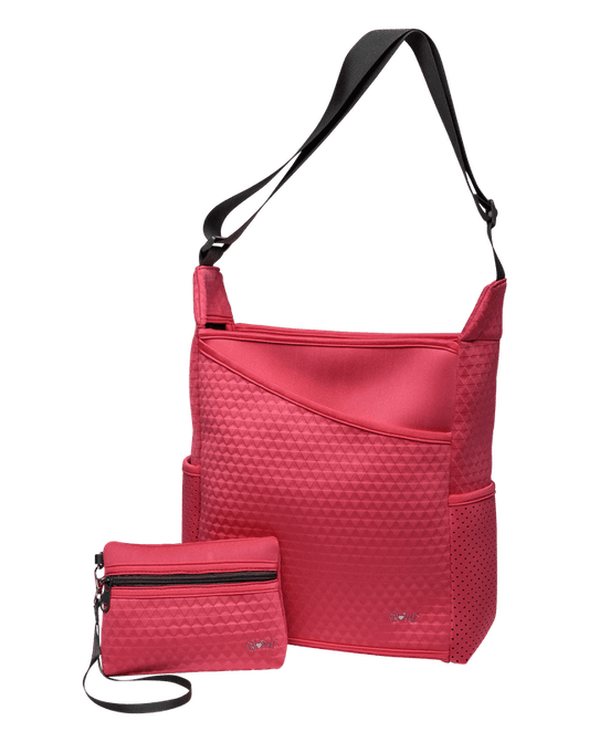 Coral Neo Tote Bag + Wristlet