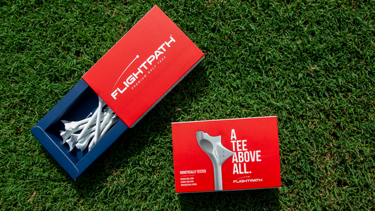 FlightPath White Golf Tees Pack of 8