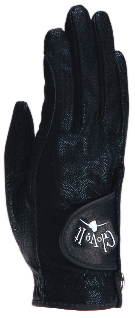 Black Clear Dot Golf Glove