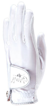 White Clear Dot Golf Glove