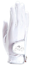 White Clear Dot Golf Glove