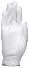 White Clear Dot Golf Glove