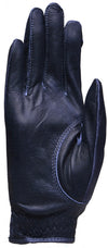 Navy Clear Dot Golf Glove