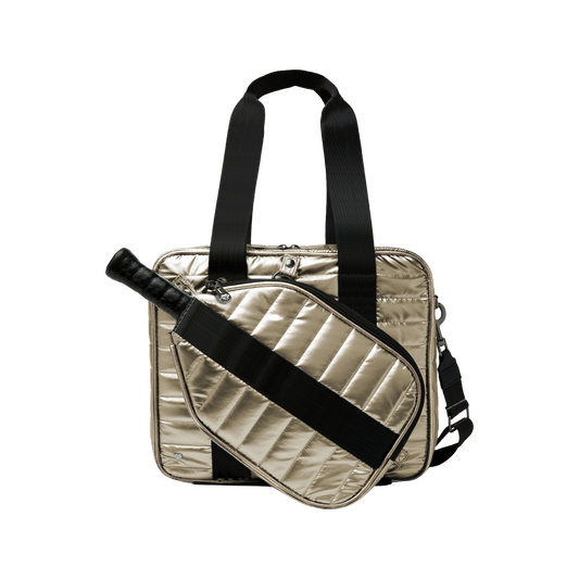 Gold Pickleball Detachable Tote Bag