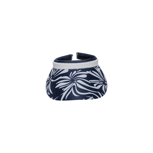 Island Breeze Print And Solid Clip On Visors