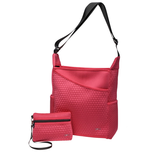 Coral Neo Tote Bag + Wristlet