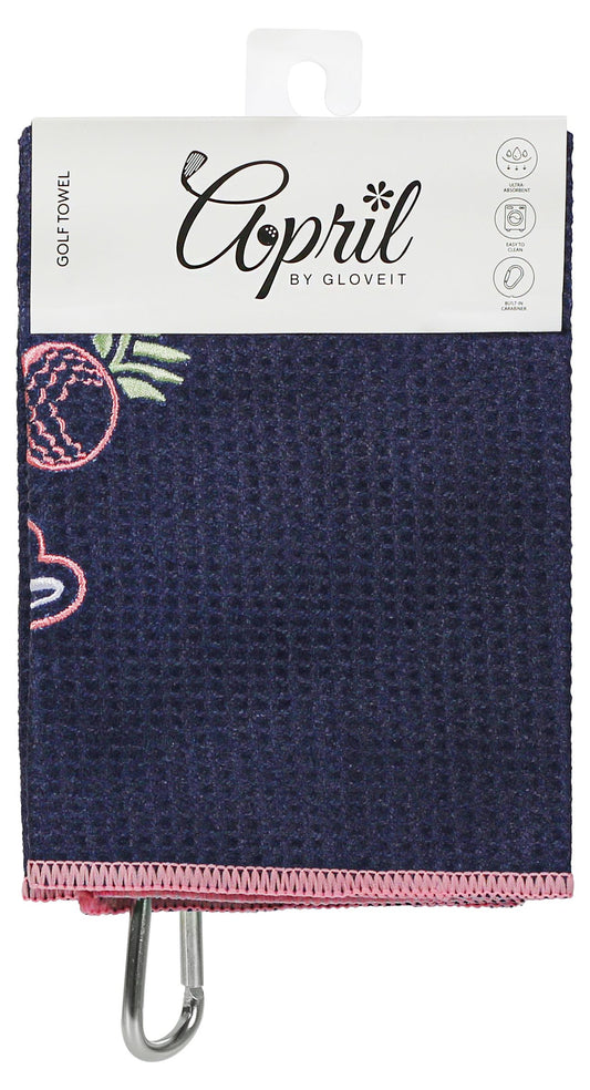 Navy April Golf Towel