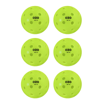 OZO Pickleball Outdoor Balls 6-Pack Green