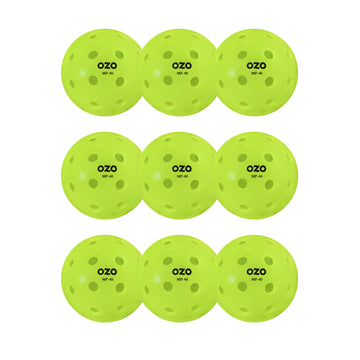 OZO Pickleball Outdoor Balls 9-Pack Green