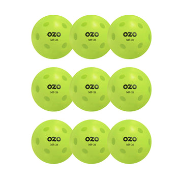 OZO Pickleball Indoor Balls 9-Pack Green