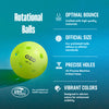 OZO Pickleball Indoor Balls 9-Pack Green