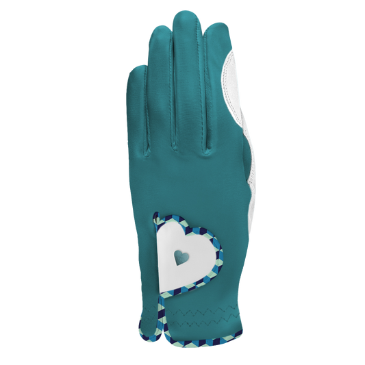 Retro Deluxe Teal One-Size Golf Glove