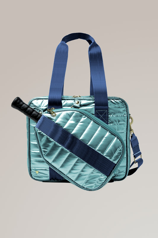 Teal Pickleball Detachable Tote Bag