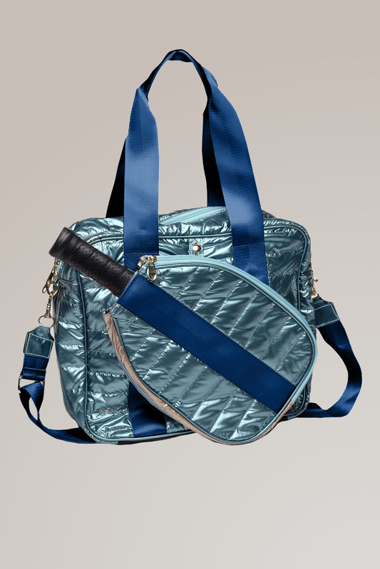 Teal Pickleball Detachable Tote Bag