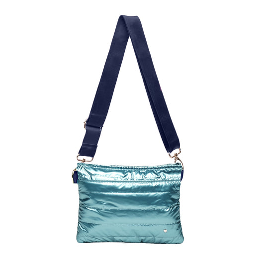 Teal Padded Crossbody Belt Bag