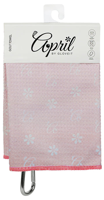 Pink April Golf Towel