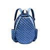 Navy Quilted Tennis Racquet Backpack