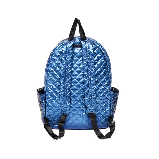 Navy Quilted Tennis Racquet Backpack