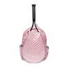 Pink Quilted Tennis Racquet Backpack