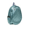 Teal Quilted Tennis Racquet Backpack